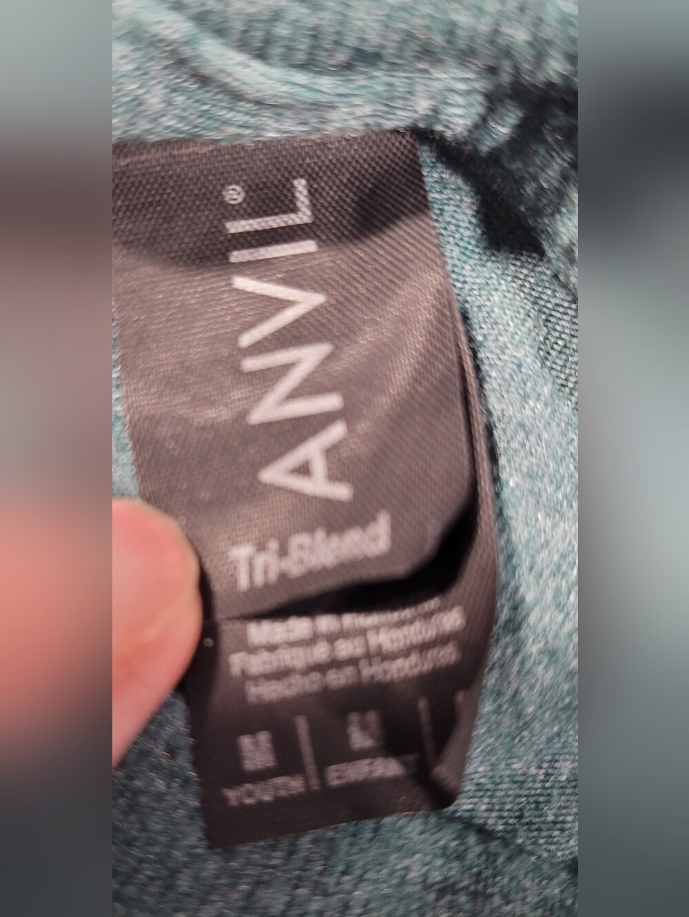 Anvil Heather Teal Short Sleeve Kids Tee - Picture 2 of 3